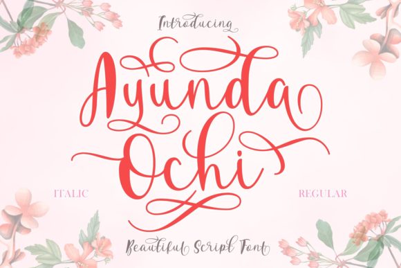 Ayunda Ochi: A Script Font for Editorial Grace and Visual Storytelling