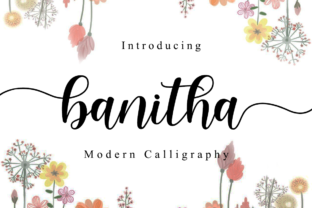 Banitha Handwritten Font for Crafters & Sellers