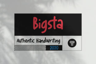 Bigsta: A Casual Modern Handwritten Font for Small Business Branding