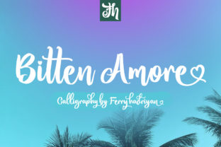 Bitten Amore: A Sweet Script Handwritten Font for Campaign Warmth