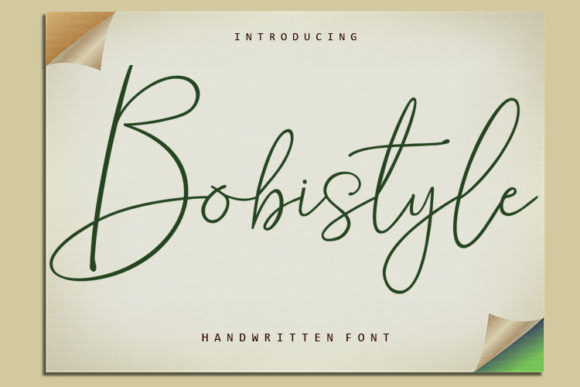 Bobistyle: A Script Handwritten Font for Elegant Digital Branding
