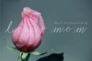 Cozy Mom: Elegant Script Handwritten Font for Scroll-Stopping Brand Content