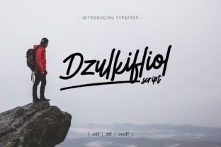 Dzulkifliol: A Script Handwritten Font for Editorial Elegance