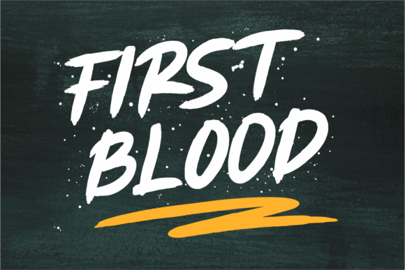 First Blood: A Casual Handwritten Font for Makers