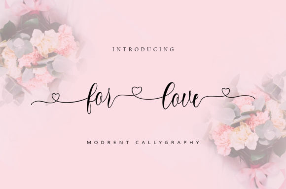 Forlove Script Handwritten Font for Elegant Craft Projects