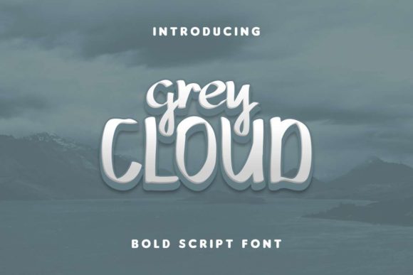 Grey Cloud: A Script Handwritten Font for Editorial Design