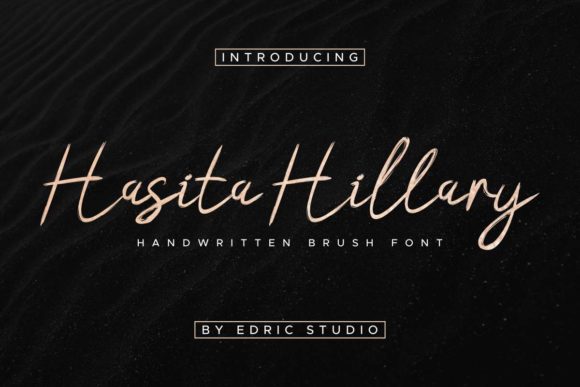 Hasita Hillary: A Script Handwritten Font for Authentic Branding