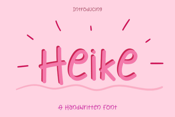 Heike: A Script Handwritten Font for Editorial Design and Branding