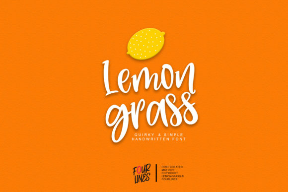 Lemon Grass: A Cheerful Handwritten Font for Real Designers