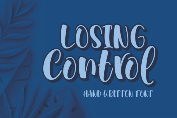 Losing Control Script Handwritten Font for Elegant Branding