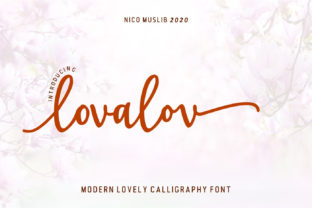 Lovalov Script Handwritten Font for Elegant Campaign Design