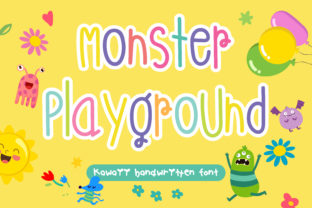 Monster Playground: A Script Handwritten Font for Playful Brand Identity