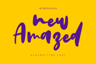 New Amazed: A Script Handwritten Font for Expressive Web Design