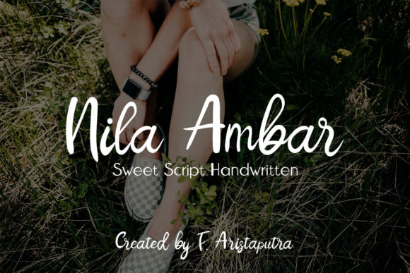 Nila Ambar: A Script Handwritten Font for Elegant Branding and Creative Design