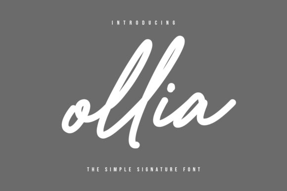 Ollia Script Handwritten Font for Crafters & Makers
