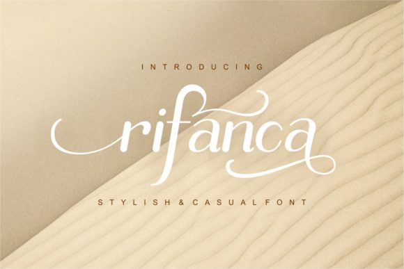 Rifanca: A Delicate Script Handwritten Font for Elegant Digital Branding