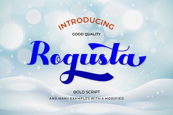 Rogusta: A Playfully Nostalgic Script Handwritten Font for Small Business Branding