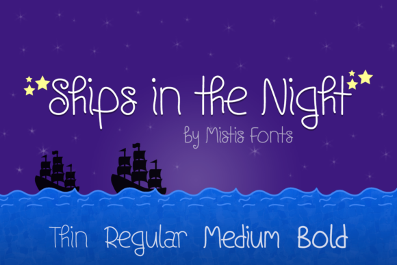 Ships in the Night Font for Handmade Creatives