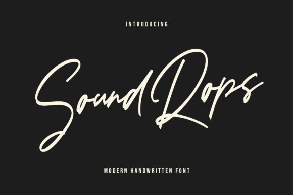 Soundrops: A Script Handwritten Font That Elevates Every Design