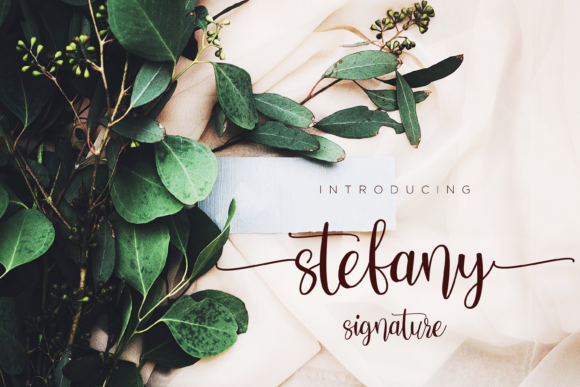 Stefany Script Handwritten Font for Crafters & Sellers