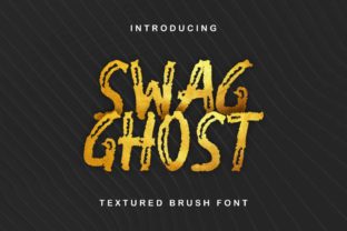 Swag Ghost Font: A Bold Brush-Pen Script Handwritten Typeface