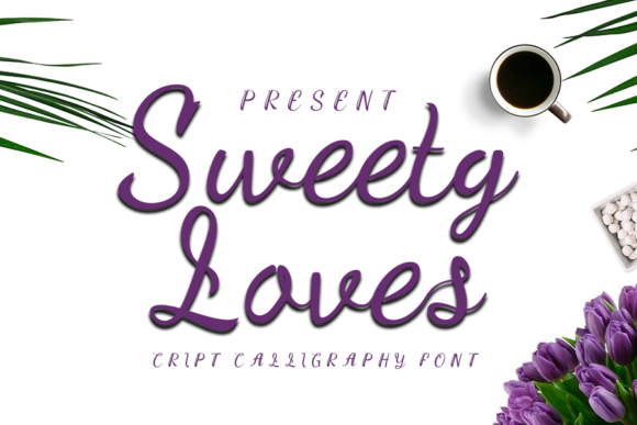 Sweety Loves Font: Elegant Script Handwritten Typeface for Editorial Design