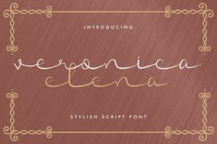 Veronica Elena: A Script Handwritten Font for Elegant Brand Identity
